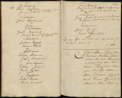Protokół z elekcji starszych cechowych w 1783 r. 