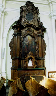 J&amp;oacute;zef Eglauer, Ołtarz boczny pw. św. Onufrego w kościele poreformackim w Kaliszu, 1758-1759.